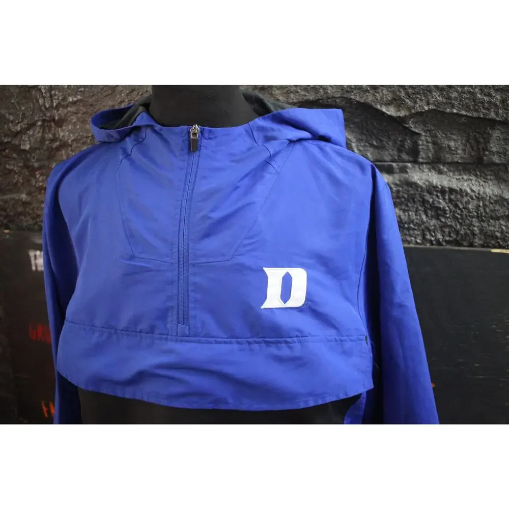 Duke Blue Devils Anorak Jacket XL NCAA Windbreaker Blue Black Pullover